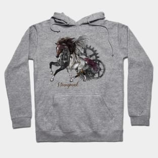 Wonderful steampunk horse with wings Hoodie